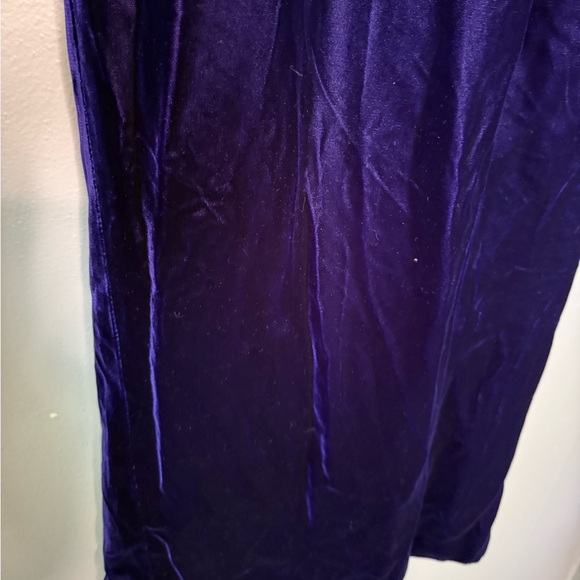 Eugene Alexander deep purple velvet strapless jeweled gown - Picture 10 of 11